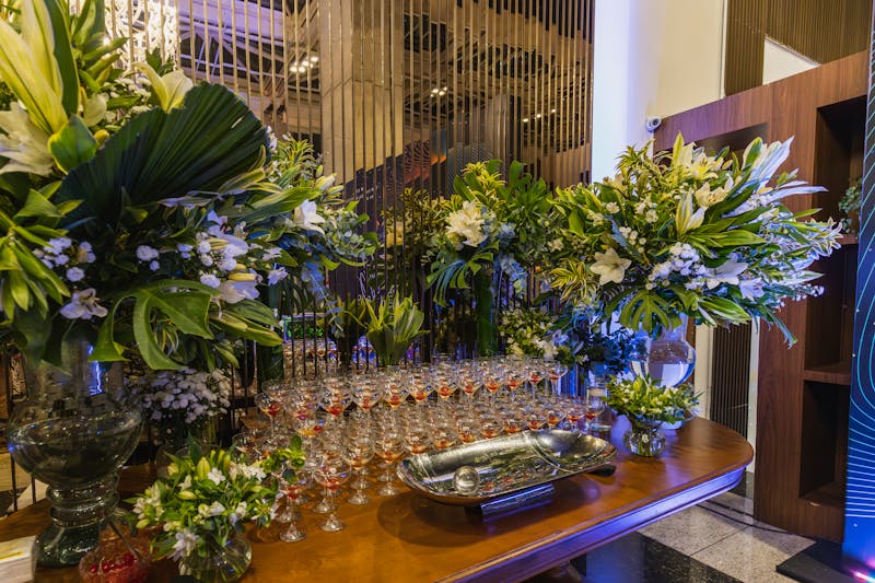 Décoration florale pour événements d'entreprise